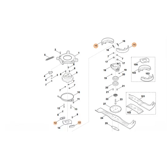 STIHL  Zestaw okładzin sprzęgła 6375 007 1050